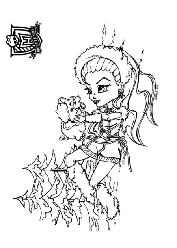 Coloring page: Monster High (Animation Movies) #24975 - Free Printable Coloring Pages