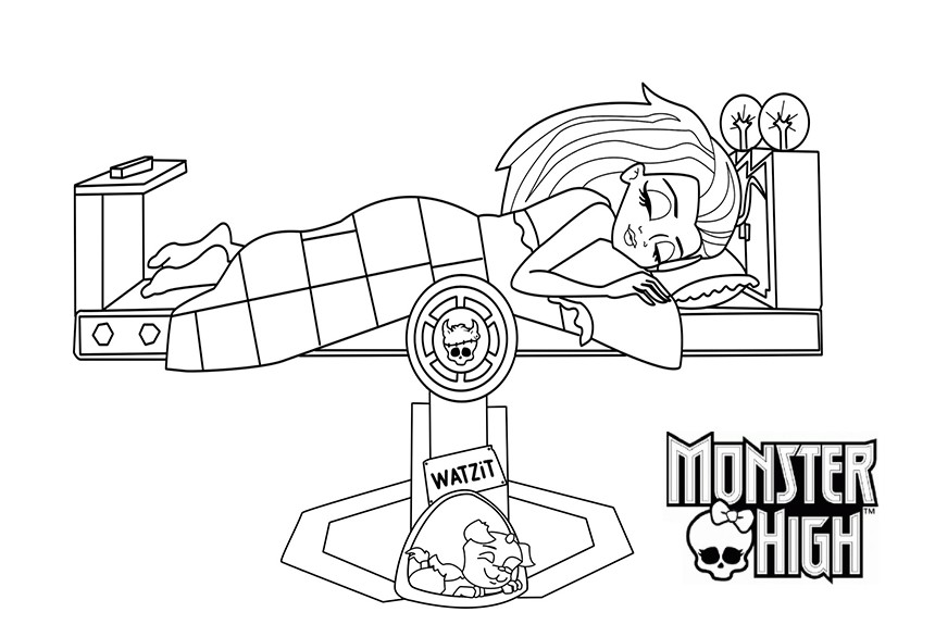 Coloring page: Monster High (Animation Movies) #24977 - Free Printable Coloring Pages