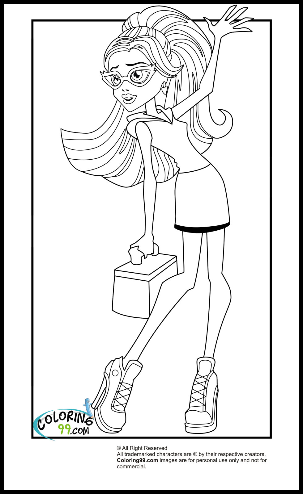 Coloring page: Monster High (Animation Movies) #24983 - Free Printable Coloring Pages