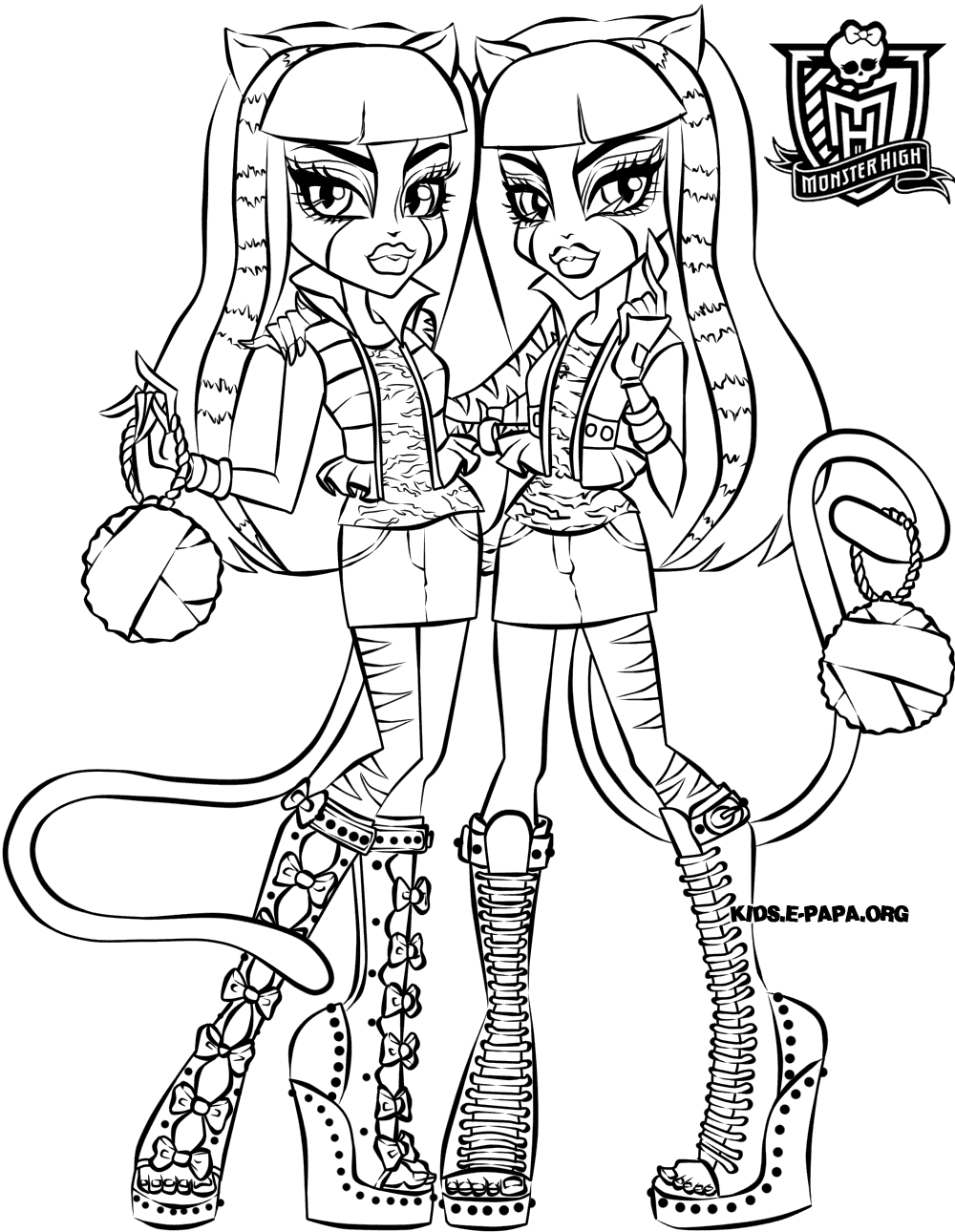 Coloring page: Monster High (Animation Movies) #24987 - Free Printable Coloring Pages