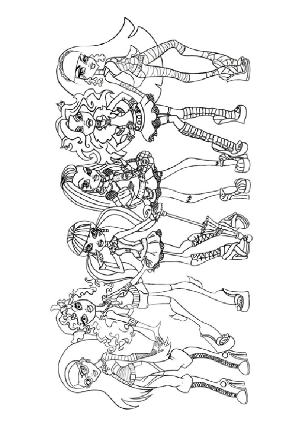 Coloring page: Monster High (Animation Movies) #24993 - Free Printable Coloring Pages