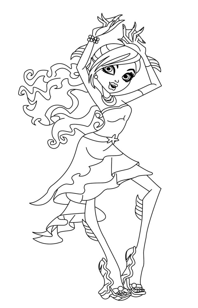 Coloring page: Monster High (Animation Movies) #24995 - Free Printable Coloring Pages