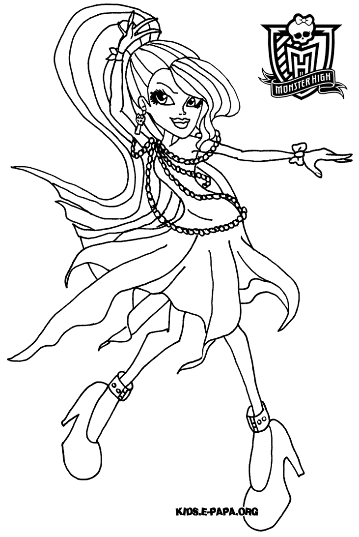 Coloring page: Monster High (Animation Movies) #24999 - Free Printable Coloring Pages