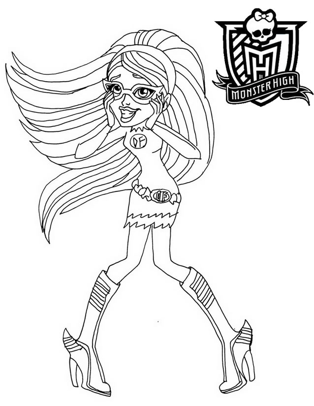 Coloring page: Monster High (Animation Movies) #25012 - Free Printable Coloring Pages