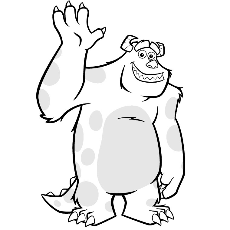 Coloring page: Monsters Inc. (Animation Movies) #132307 - Free Printable Coloring Pages