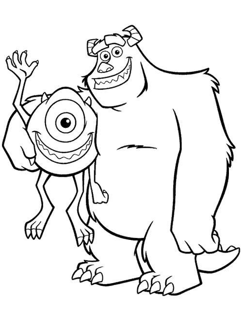 Coloring page: Monsters Inc. (Animation Movies) #132311 - Free Printable Coloring Pages