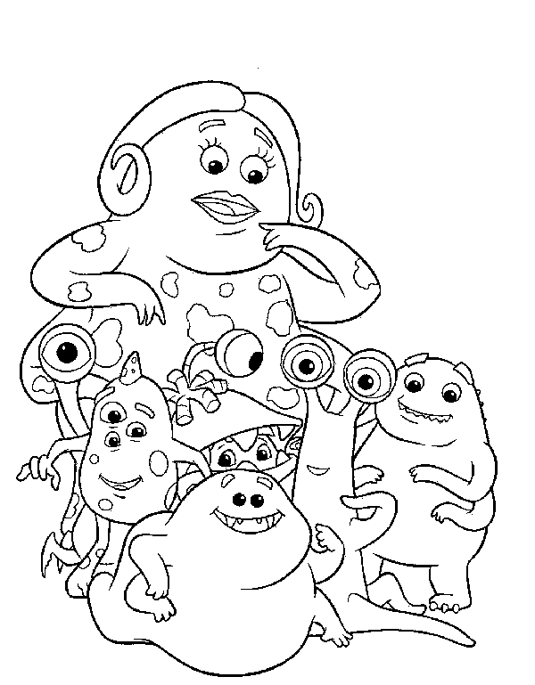Coloring page: Monsters Inc. (Animation Movies) #132322 - Free Printable Coloring Pages