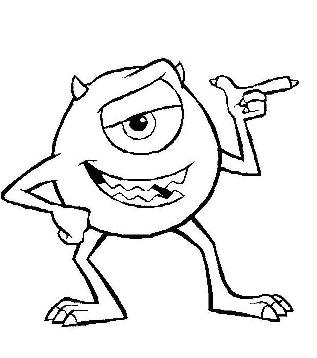 Drawing Monsters Inc. #132324 (Animation Movies) – Printable coloring pages