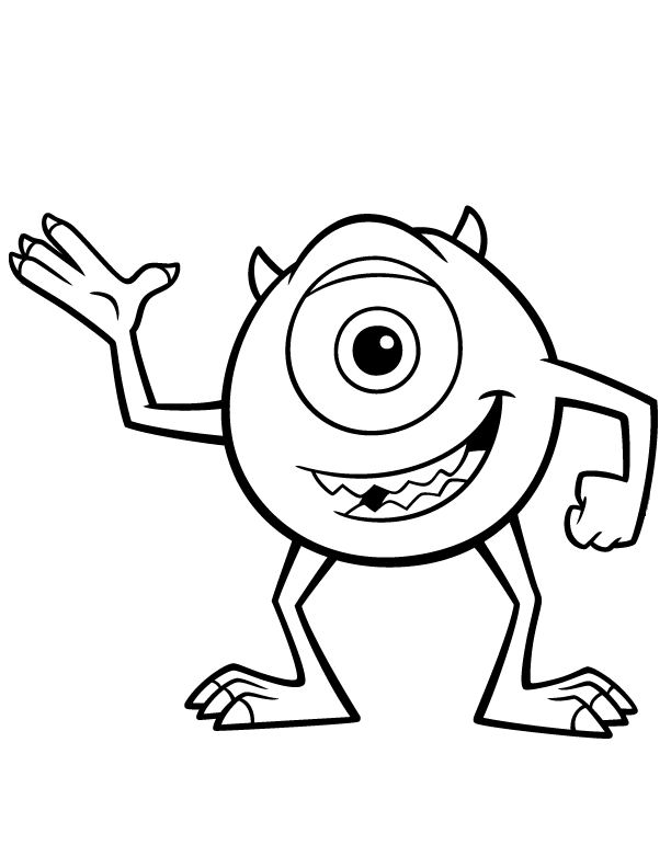 Coloring page: Monsters Inc. (Animation Movies) #132330 - Free Printable Coloring Pages