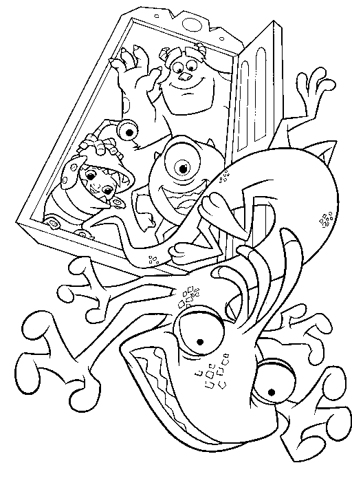Coloring page: Monsters Inc. (Animation Movies) #132332 - Free Printable Coloring Pages