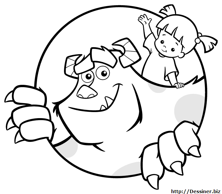 Coloring page: Monsters Inc. (Animation Movies) #132341 - Free Printable Coloring Pages