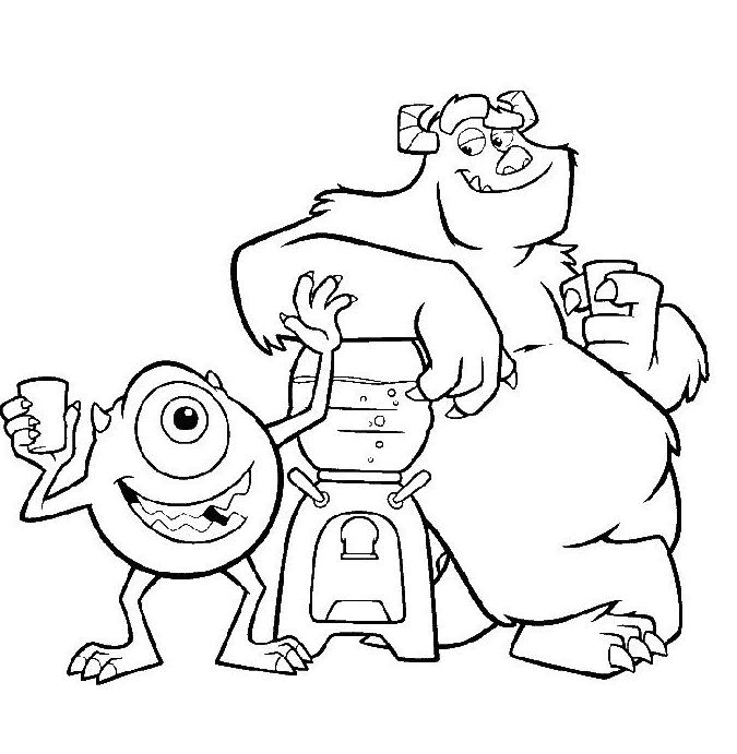 Coloring page: Monsters Inc. (Animation Movies) #132349 - Free Printable Coloring Pages