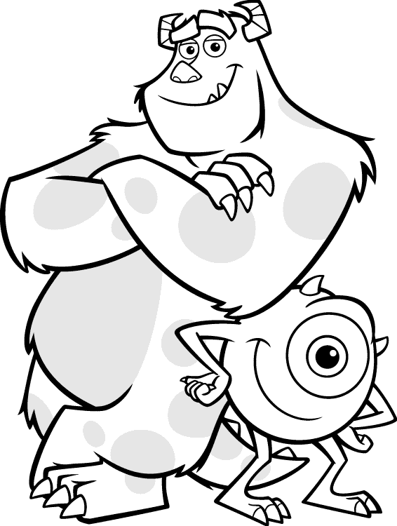 Coloring page: Monsters Inc. (Animation Movies) #132386 - Free Printable Coloring Pages