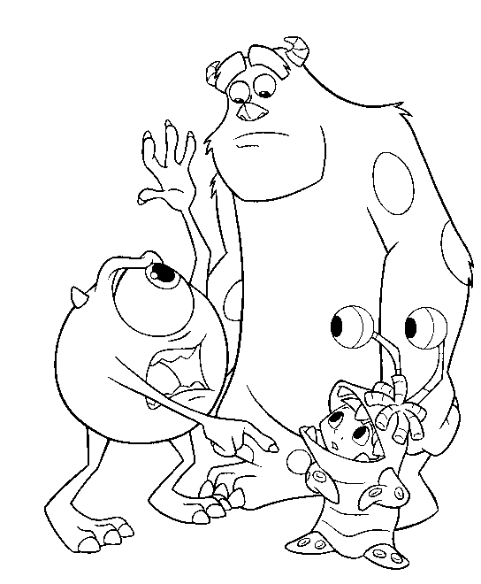Coloring page: Monsters Inc. (Animation Movies) #132396 - Free Printable Coloring Pages