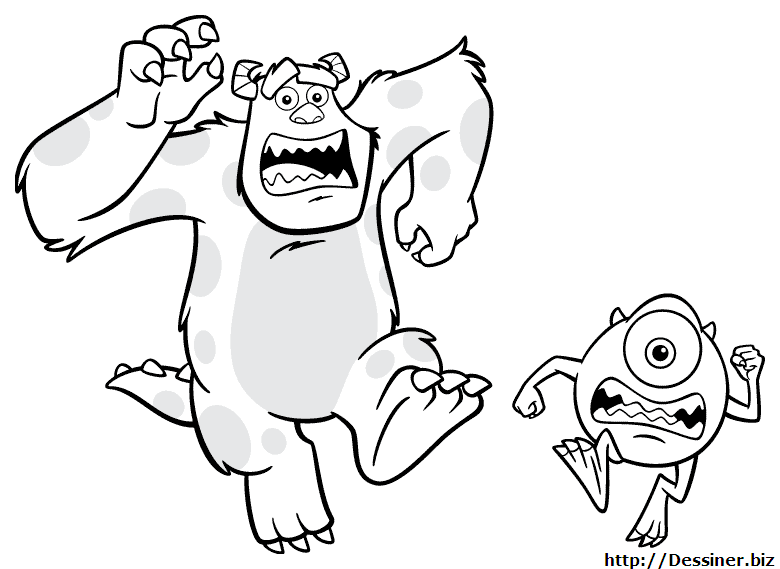 Coloring page: Monsters Inc. (Animation Movies) #132400 - Free Printable Coloring Pages