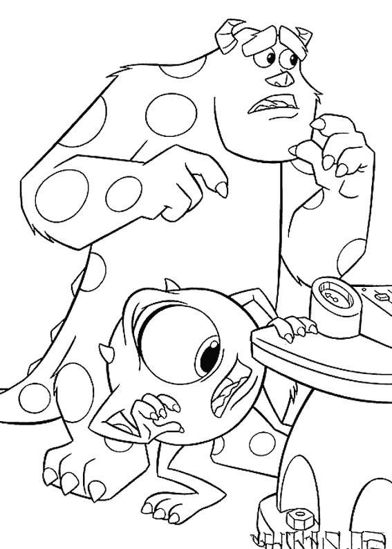 Coloring page: Monsters Inc. (Animation Movies) #132412 - Free Printable Coloring Pages
