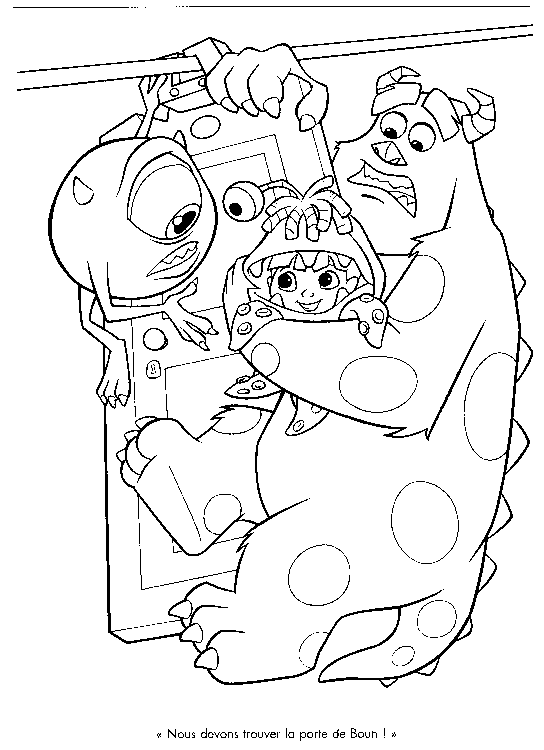 Coloring page: Monsters Inc. (Animation Movies) #132415 - Free Printable Coloring Pages