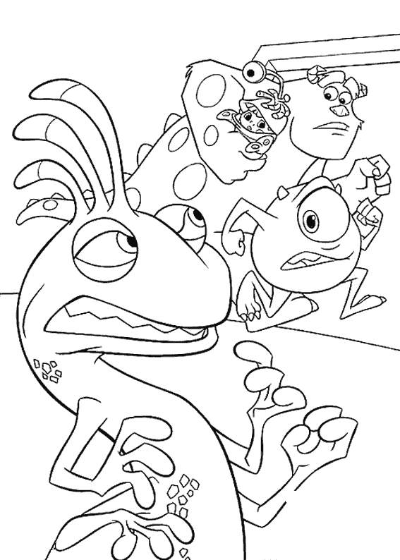 Coloring page: Monsters Inc. (Animation Movies) #132437 - Free Printable Coloring Pages