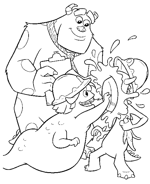 Coloring page: Monsters Inc. (Animation Movies) #132444 - Free Printable Coloring Pages