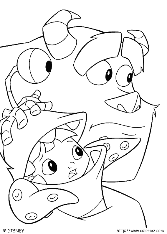 Coloring page: Monsters Inc. (Animation Movies) #132448 - Free Printable Coloring Pages