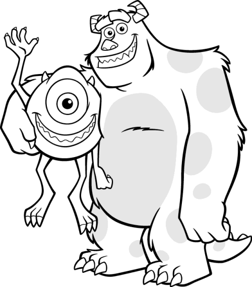 Drawing Monsters Inc. #132471 (Animation Movies) – Printable coloring pages