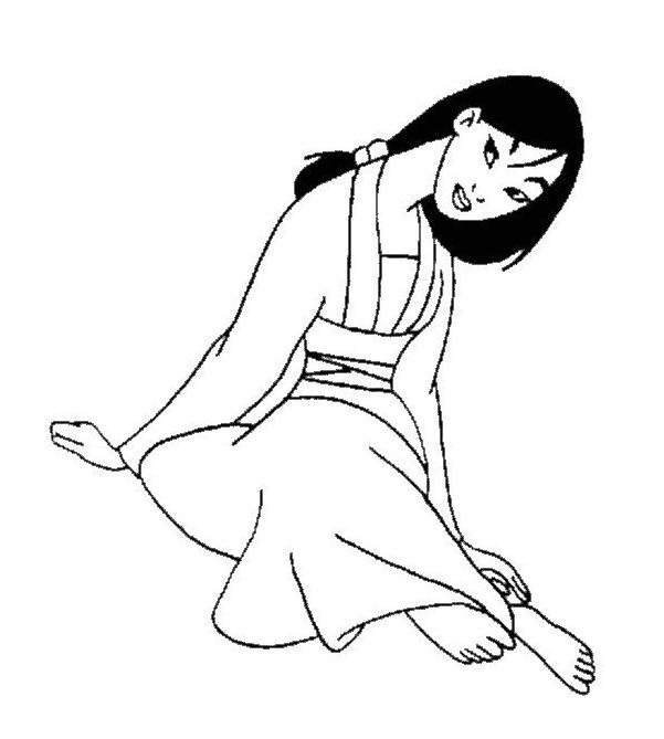 Coloring page: Mulan (Animation Movies) #133619 - Free Printable Coloring Pages