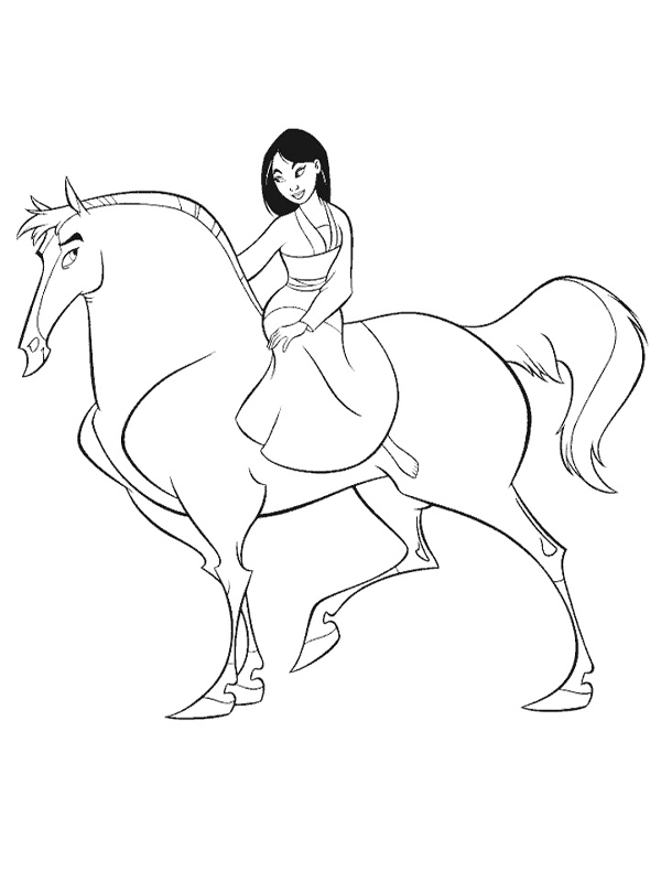 Coloring page: Mulan (Animation Movies) #133620 - Free Printable Coloring Pages