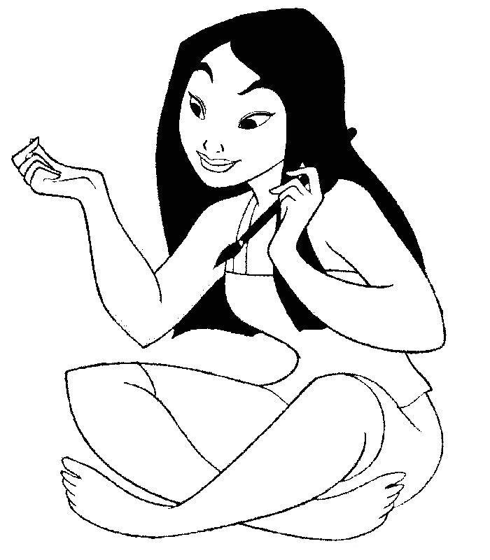 Coloring page: Mulan (Animation Movies) #133625 - Free Printable Coloring Pages