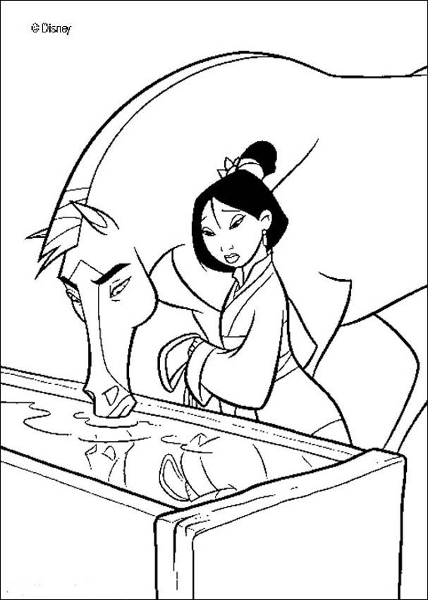 Coloring page: Mulan (Animation Movies) #133626 - Free Printable Coloring Pages