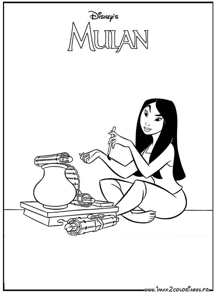 Coloring page: Mulan (Animation Movies) #133628 - Free Printable Coloring Pages
