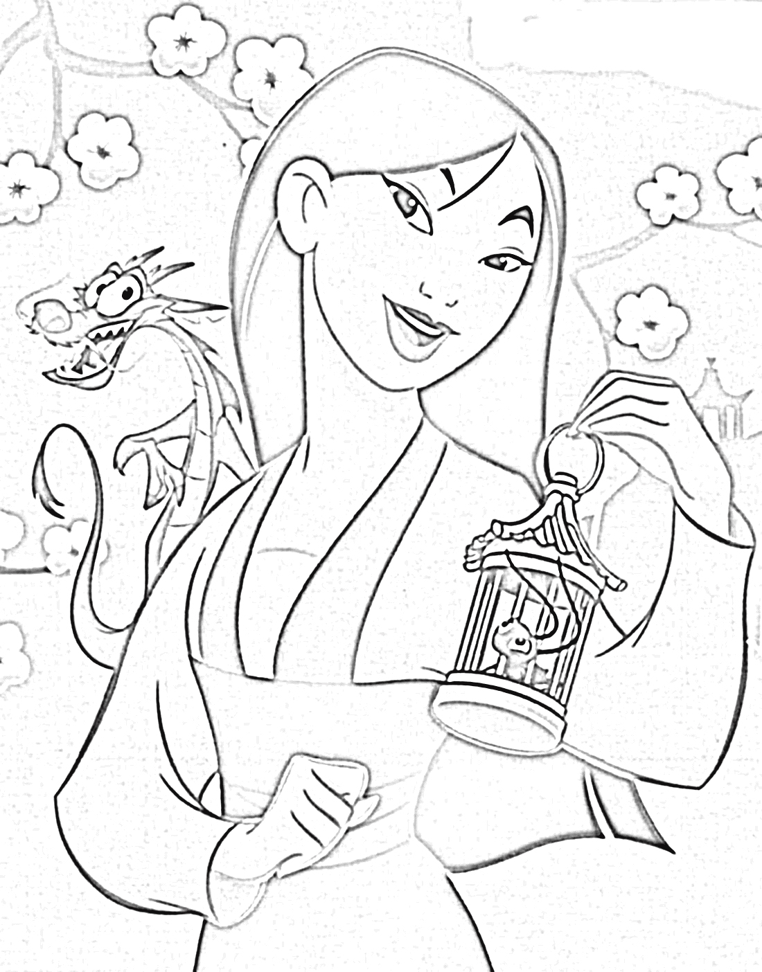 Drawing Mulan 20 Animation Movies – Printable coloring pages