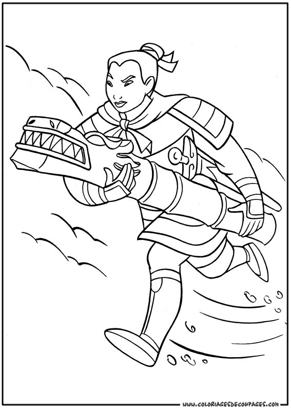 Coloring page: Mulan (Animation Movies) #133639 - Free Printable Coloring Pages