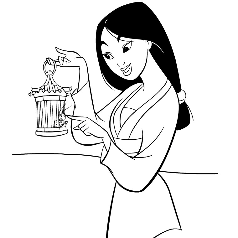 Coloring page: Mulan (Animation Movies) #133646 - Free Printable Coloring Pages