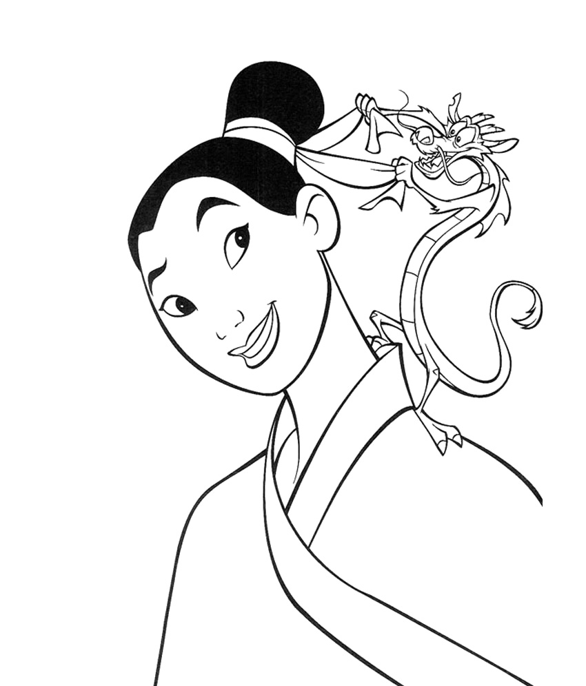 Coloring page Mulan #133655 (Animation Movies) Printable Coloring Pages