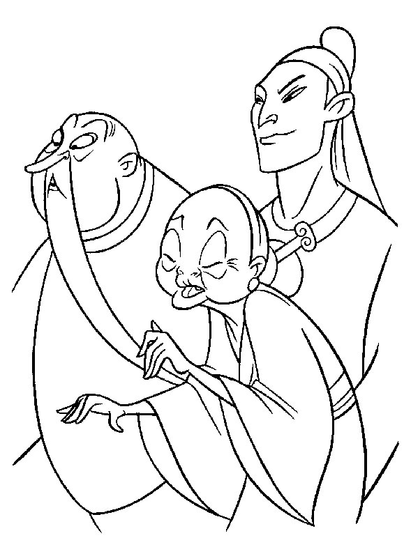 Coloring page: Mulan (Animation Movies) #133657 - Free Printable Coloring Pages