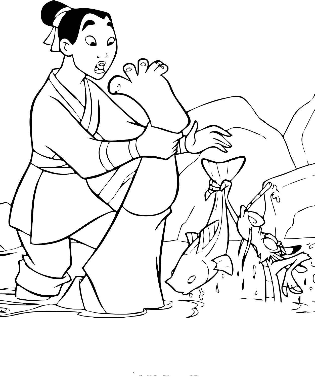 Coloring page: Mulan (Animation Movies) #133661 - Free Printable Coloring Pages
