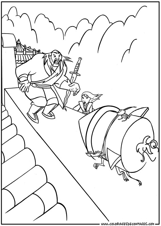 Coloring page: Mulan (Animation Movies) #133664 - Free Printable Coloring Pages