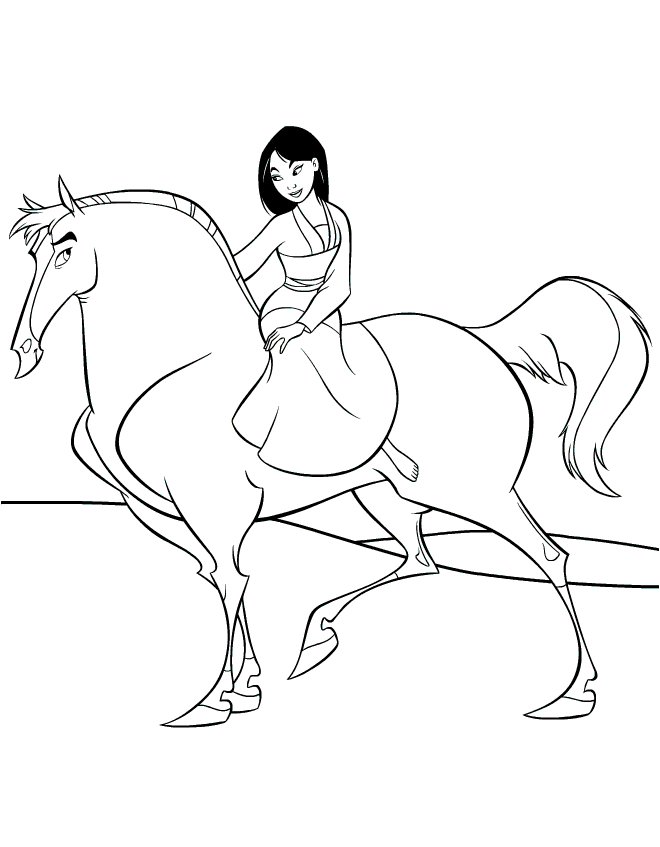 Coloring page: Mulan (Animation Movies) #133677 - Free Printable Coloring Pages