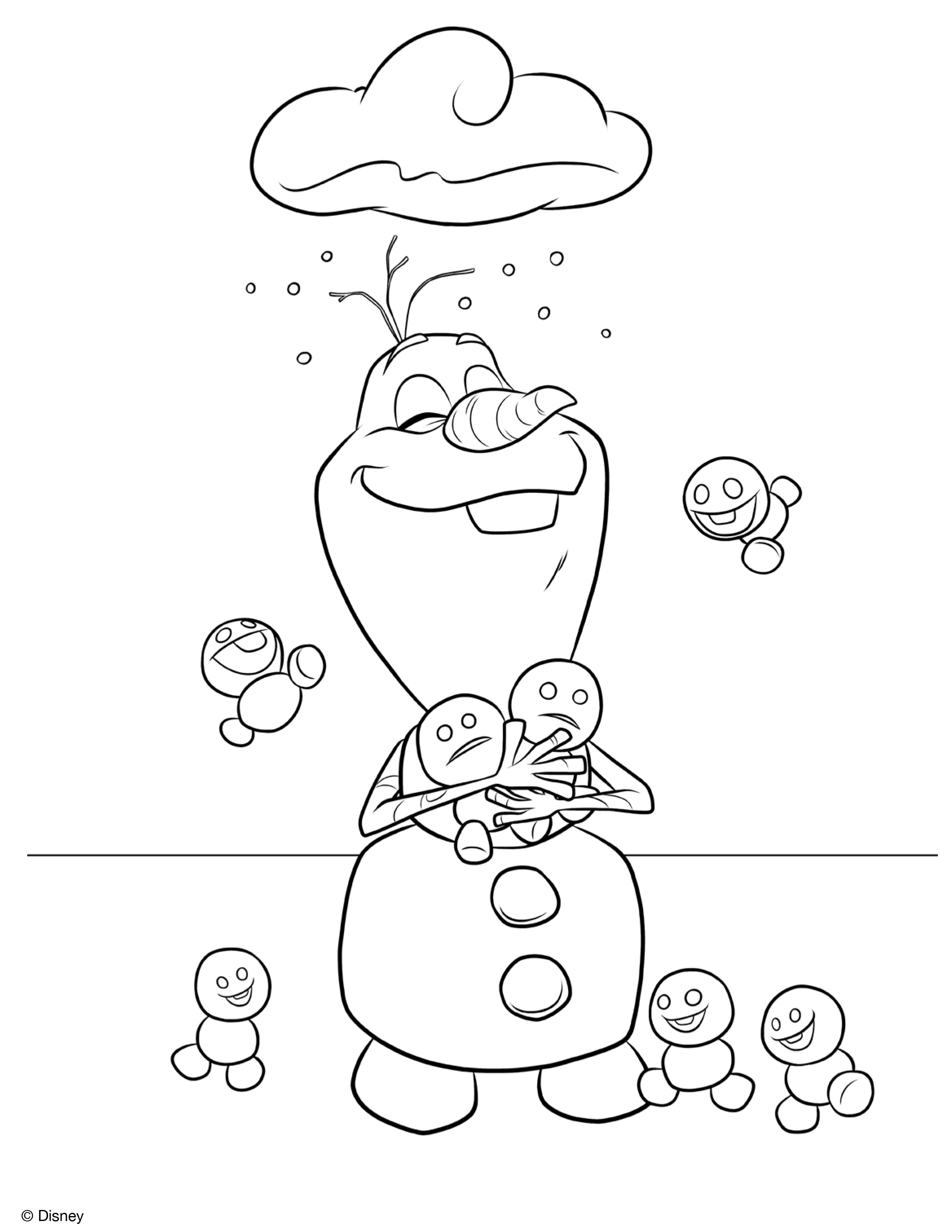 Coloring page: Olaf (Animation Movies) #170196 - Free Printable Coloring Pages