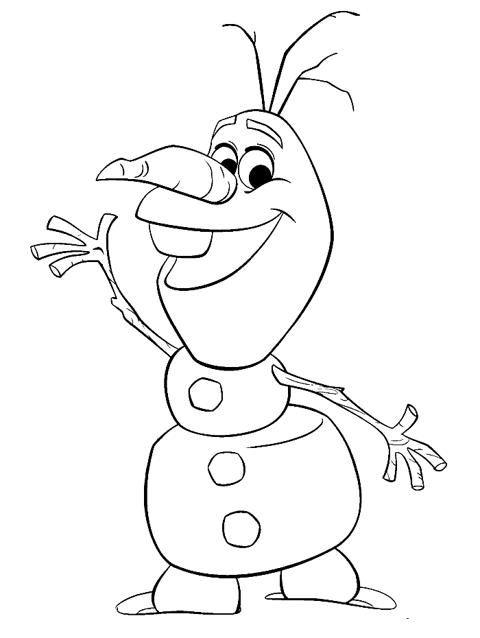Coloring page: Olaf (Animation Movies) #170207 - Free Printable Coloring Pages