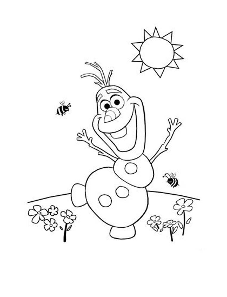 Coloring page: Olaf (Animation Movies) #170214 - Free Printable Coloring Pages