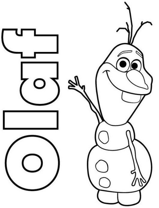 Coloring page: Olaf (Animation Movies) #170220 - Free Printable Coloring Pages