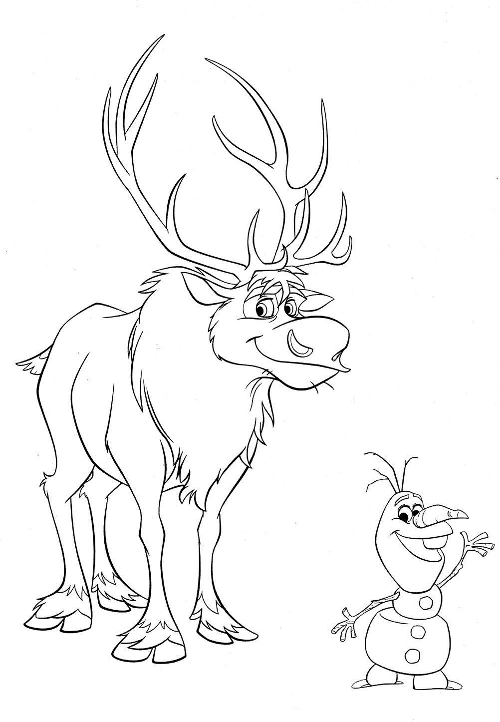 Coloring page: Olaf (Animation Movies) #170221 - Free Printable Coloring Pages
