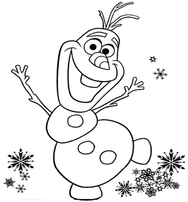 Coloring page: Olaf (Animation Movies) #170226 - Free Printable Coloring Pages