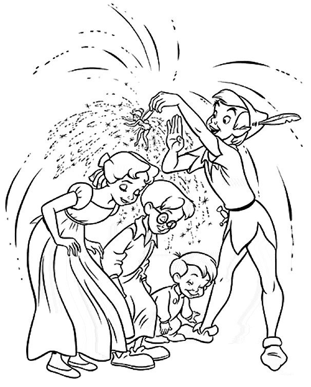 Coloring page: Peter Pan (Animation Movies) #128830 - Free Printable Coloring Pages