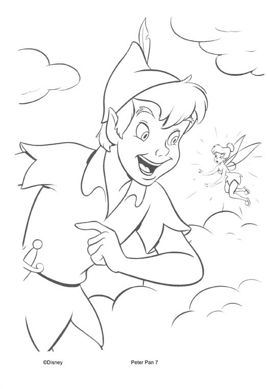 Coloring page: Peter Pan (Animation Movies) #128831 - Free Printable Coloring Pages