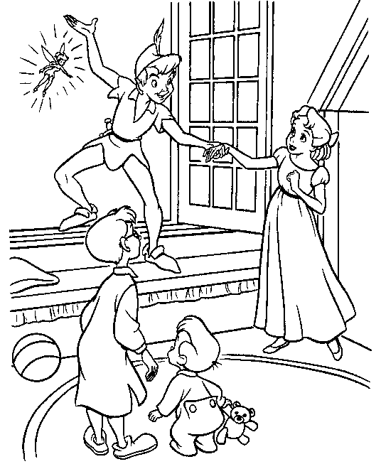 Coloring page: Peter Pan (Animation Movies) #128842 - Free Printable Coloring Pages