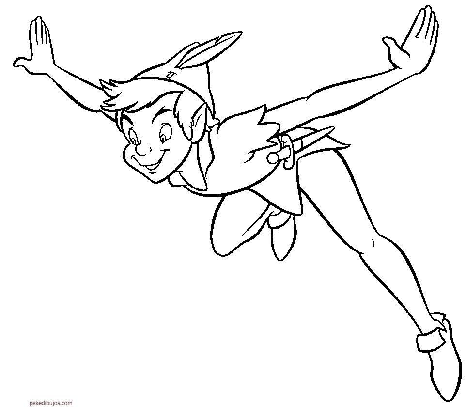 Coloring page: Peter Pan (Animation Movies) #128854 - Free Printable Coloring Pages