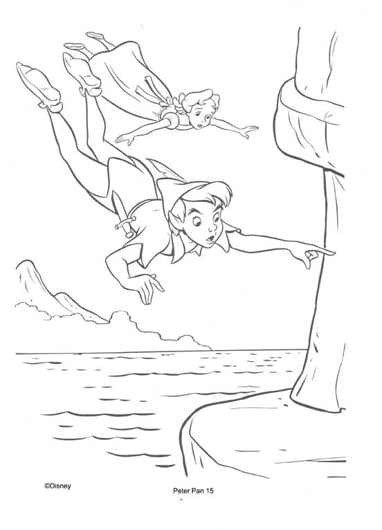 Coloring page: Peter Pan (Animation Movies) #128859 - Free Printable Coloring Pages