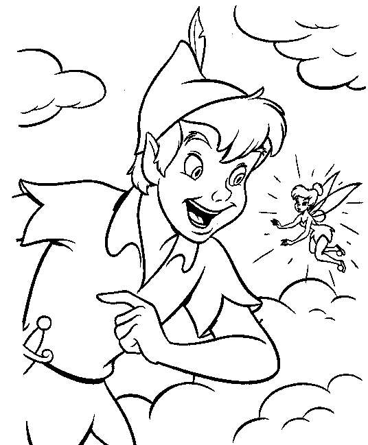 Coloring page: Peter Pan (Animation Movies) #128861 - Free Printable Coloring Pages